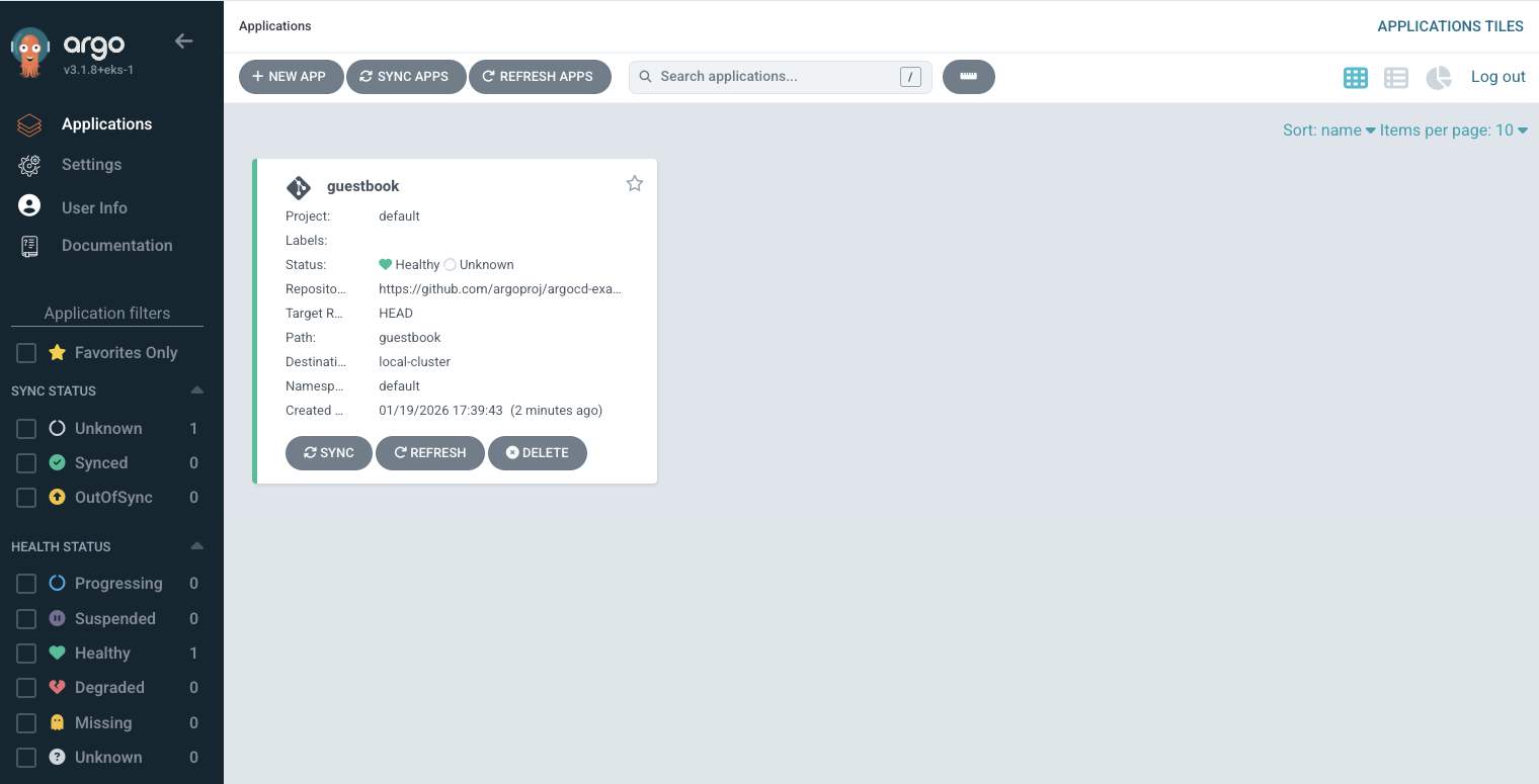 Argo CD Unknown Status